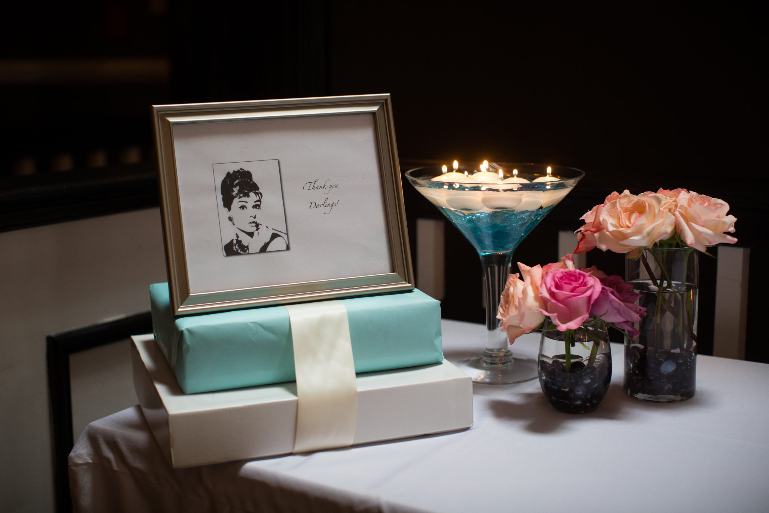 Tiffany themed gift table